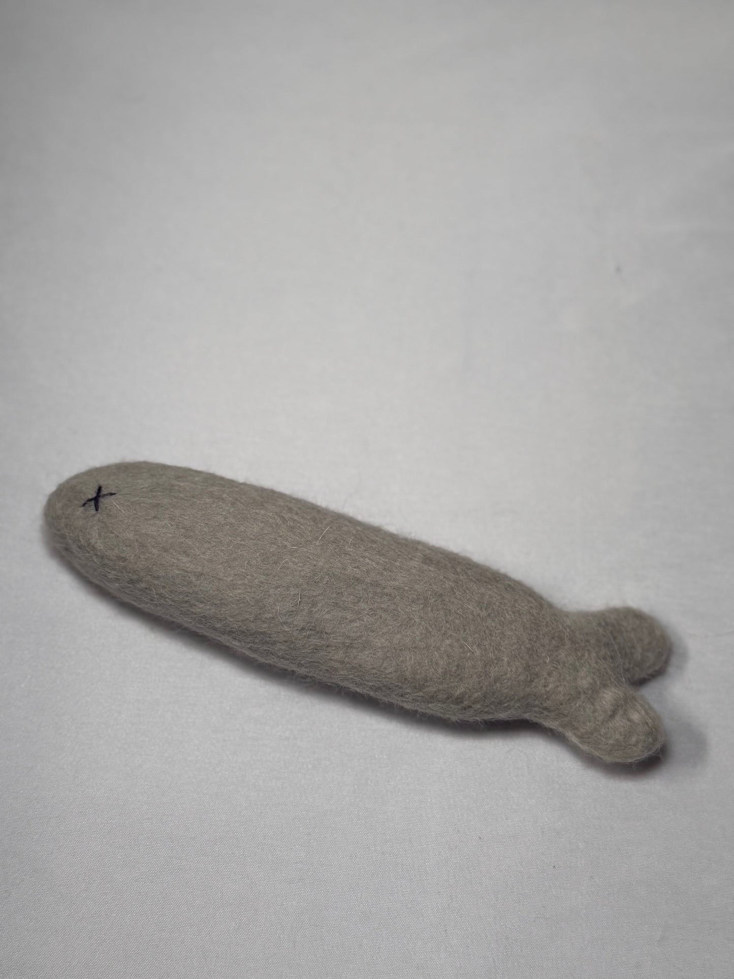 Large Felt Silvervine Sardine Cat Toy