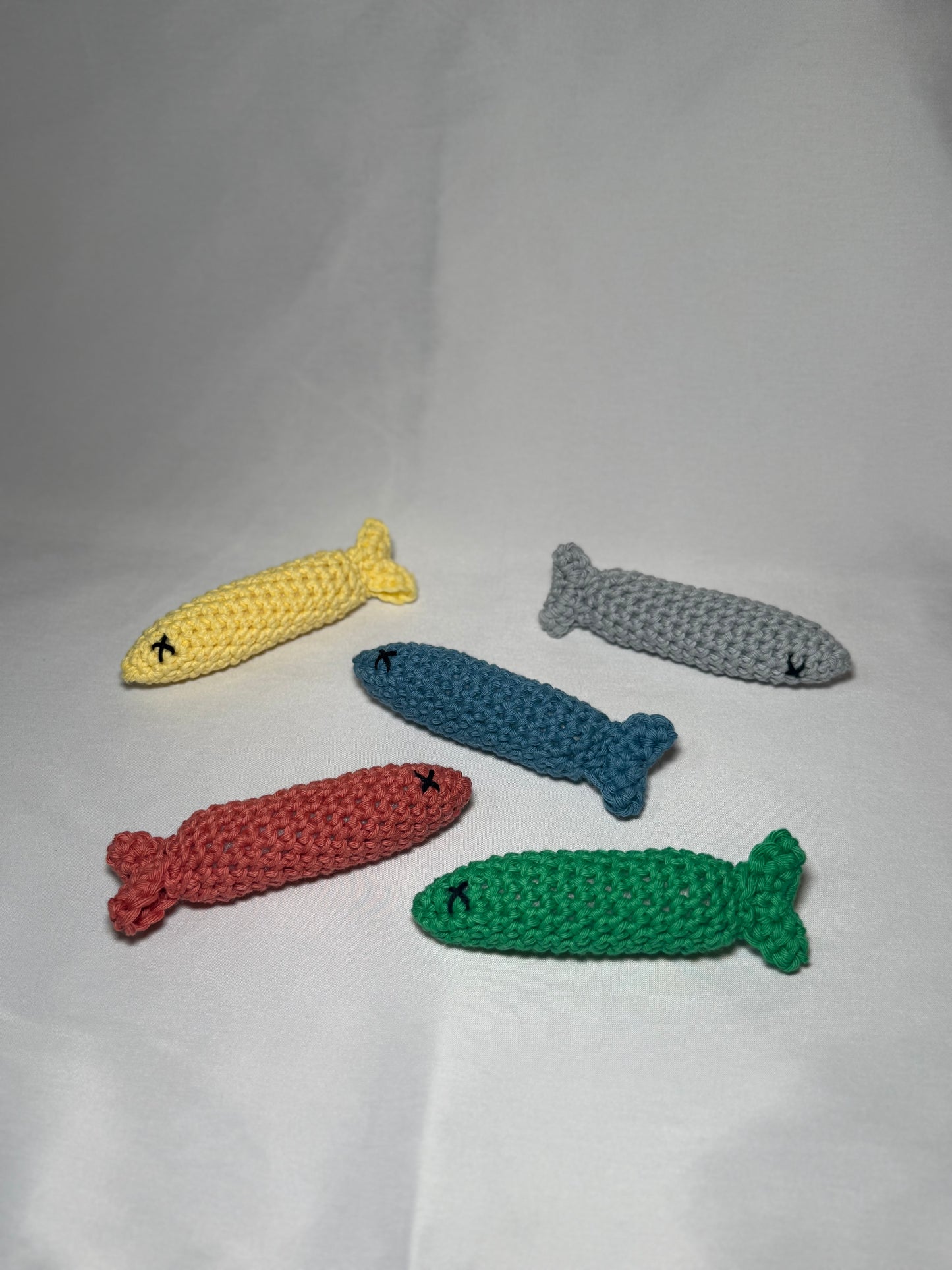 Silvervine Sardine Crochet Cat Toy