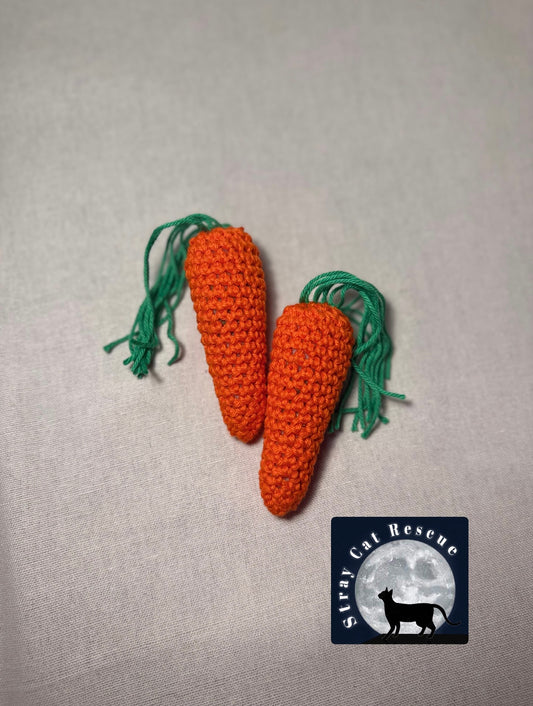 Catnip Carrot Crochet Cat Toy