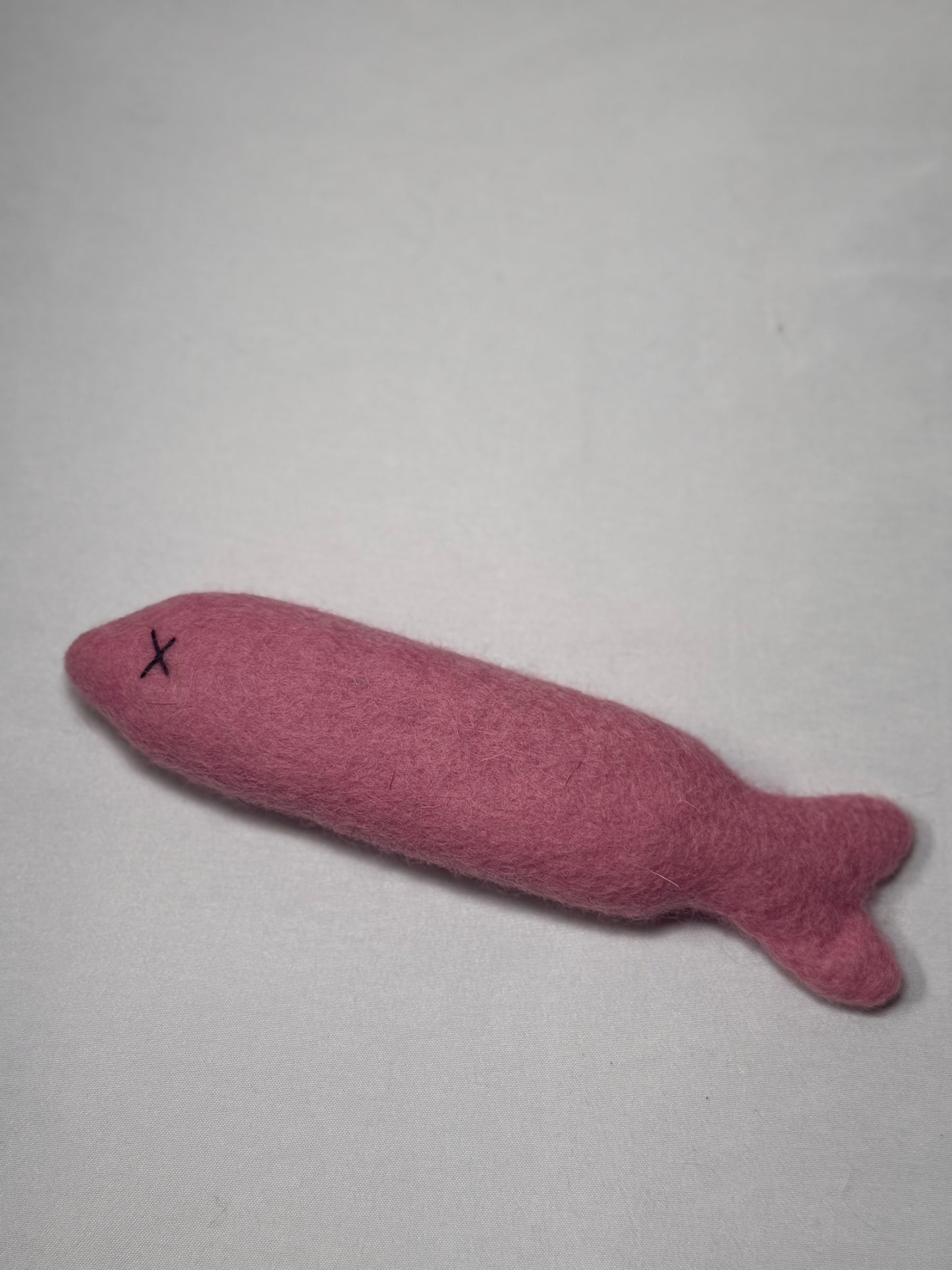 Large Felt Silvervine Sardine Cat Toy