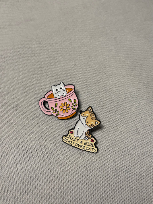 Cat Lover Pin Badges