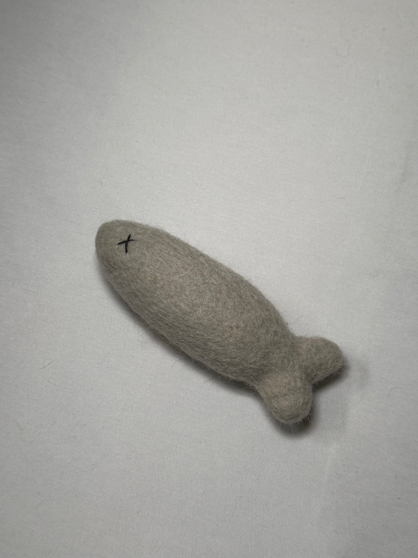 Felt Silvervine Sardine Cat Toy
