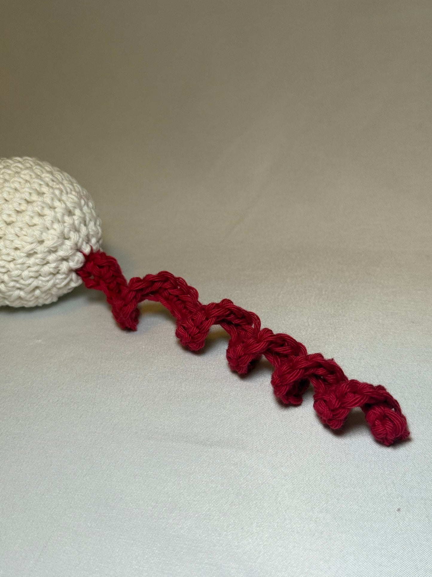 Hanging Eyeball Crochet Cat Toy