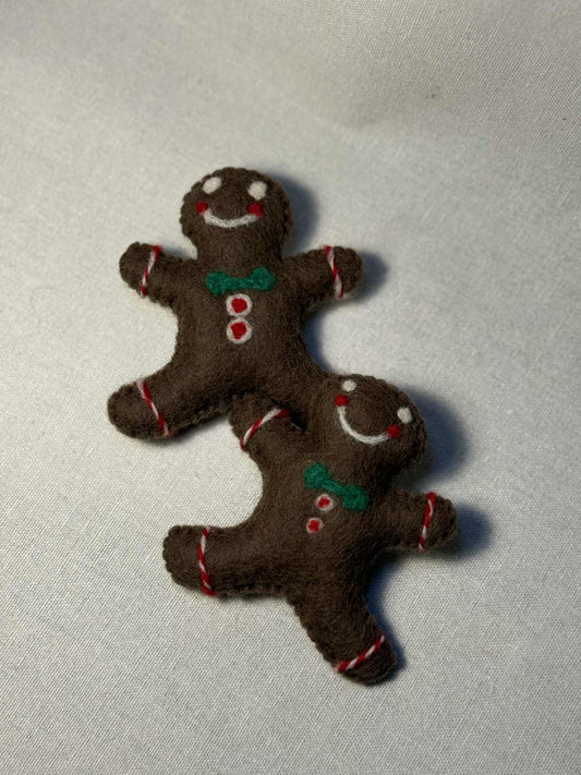 Felt Gingerbread Man with Silvervine
