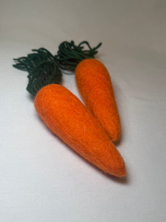 Felt Silvervine Carrot Cat Toy