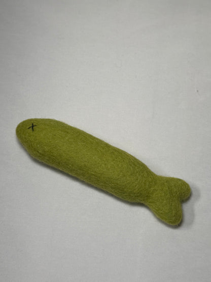 Large Felt Silvervine Sardine Cat Toy