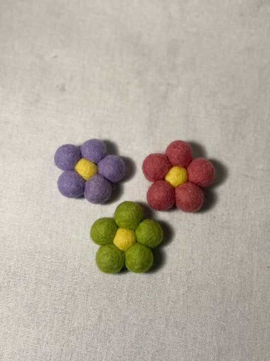 Felt Flowers Cat Toy with Silvervine