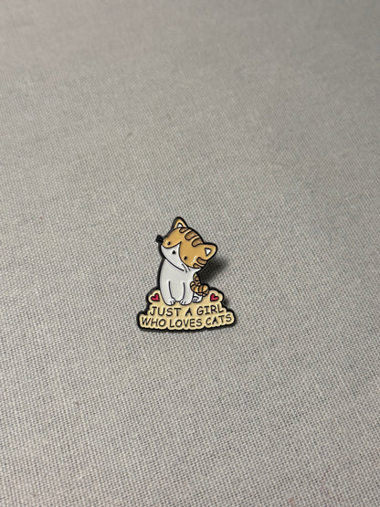 Cat Lover Pin Badges