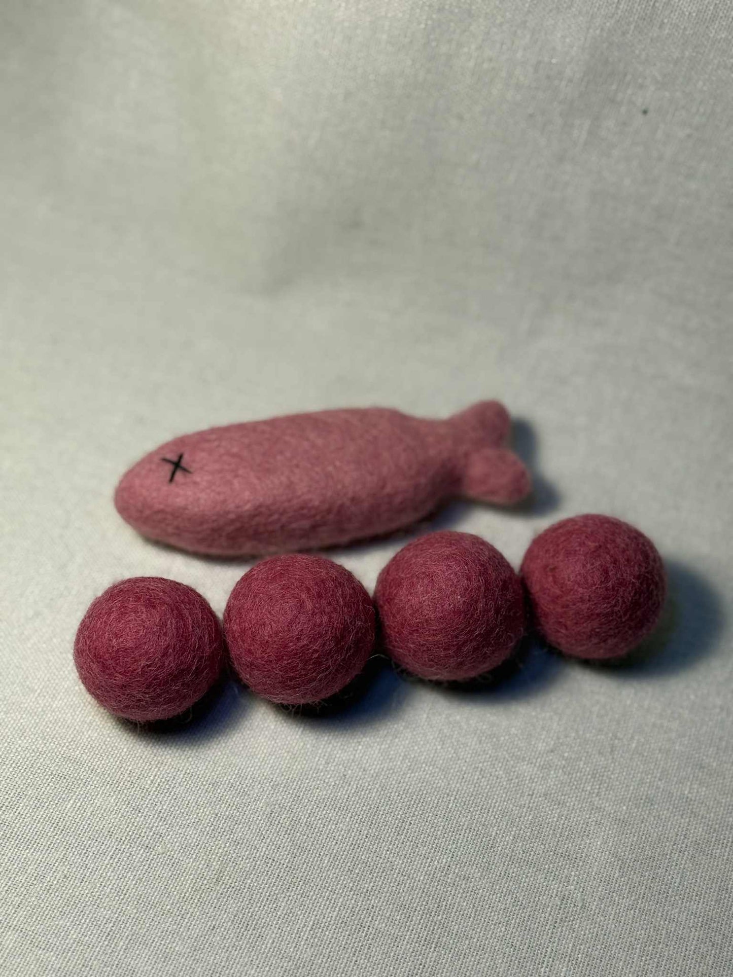 Felt Silvervine Sardine Cat Toy