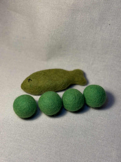 Felt Silvervine Sardine Cat Toy